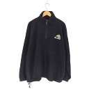 【中古】ユーズドフルギ USED古着 {{OUTERWEAR}} ロゴ刺繍フリースハーフジッププルオーバー メンズ JPN:XL