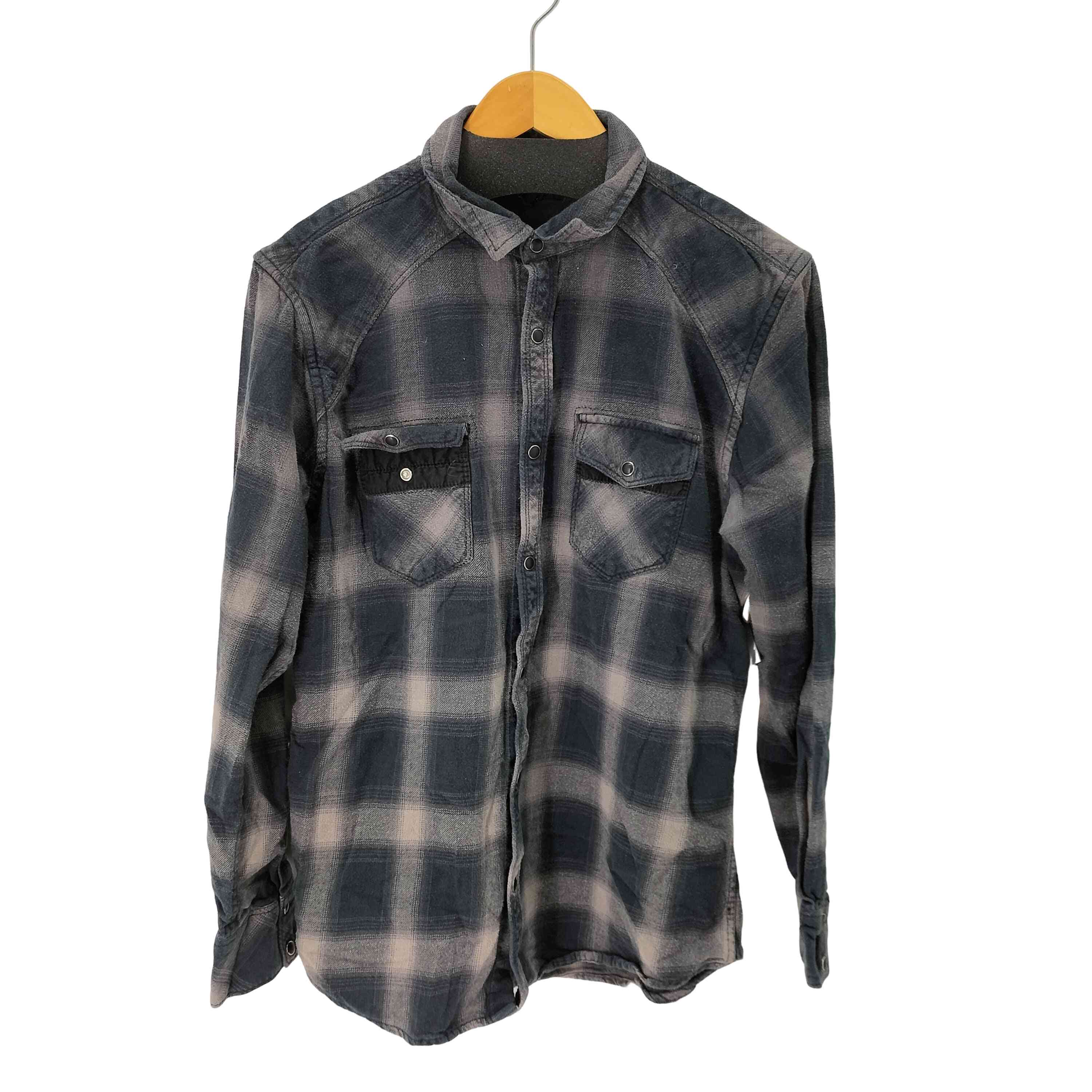 【中古】ユーズドフルギ USED古着 I・N・C オンブレ ウエスタンシャツ メンズ import:L