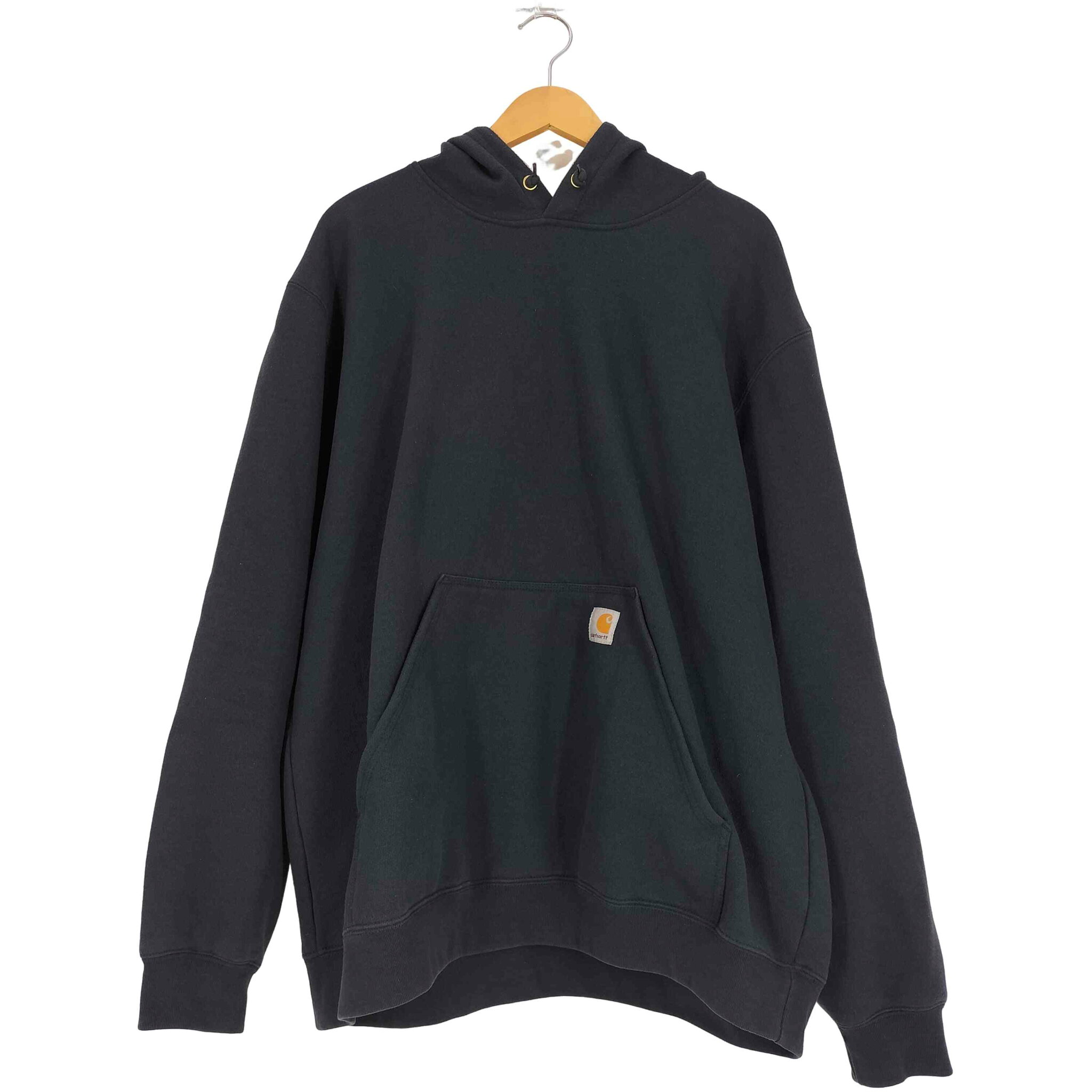 【中古】カーハート Carhartt MIDWEIGHT HOODED LOGO SWEATSHIRT ミッドウェイト フーデッド ロゴ スウェットシャツ メンズ import:XL