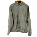 【中古】ザラ ZARA ウォッシュ加工ジップアップフーディ メンズ XL