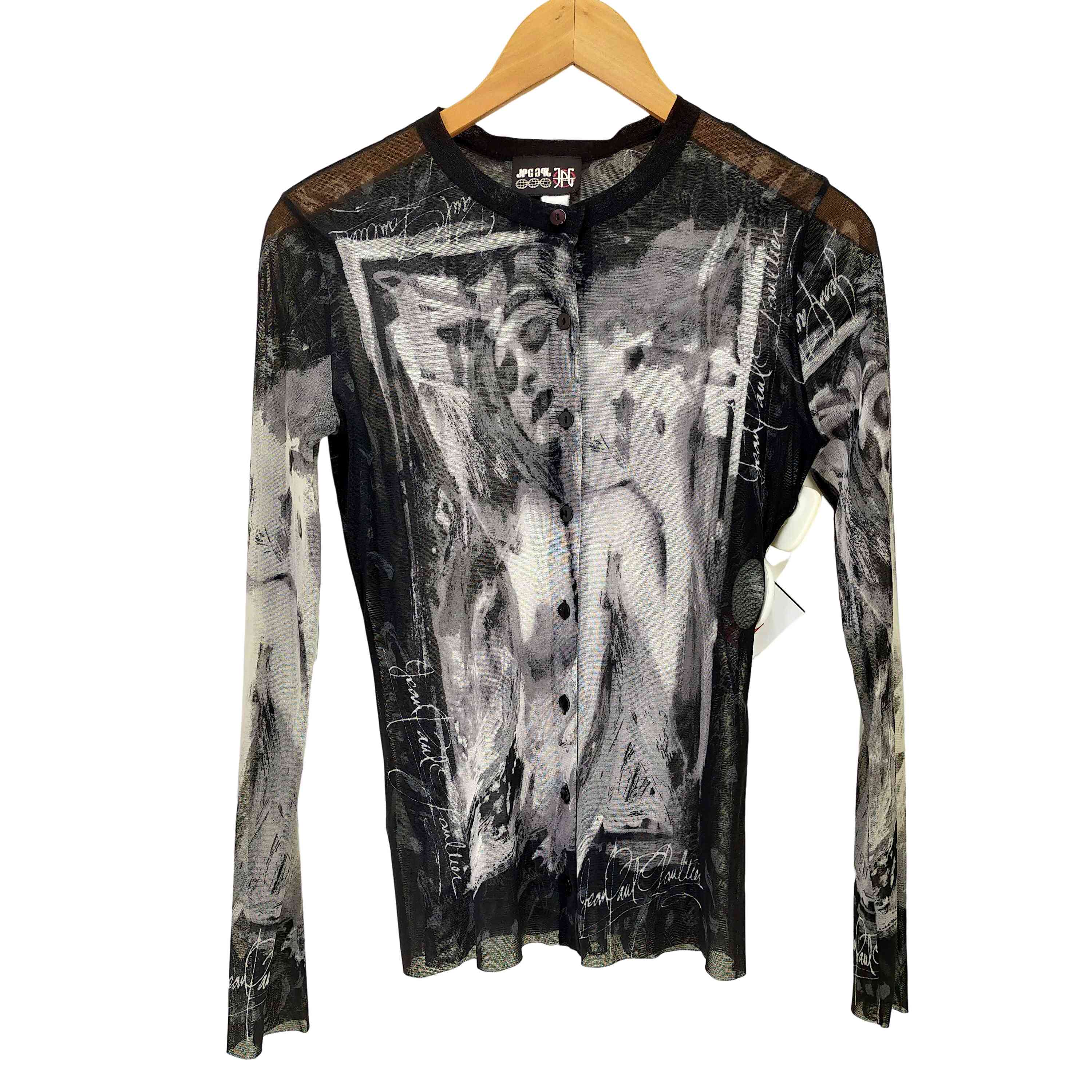 【中古】ジャンポールゴルチエ Jean Paul GAULTIER 90S Art Power Net 奥底の官能 パワーネット カーディガン メンズ 表記無