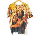 【中古】ユーズドフルギ USED古着 フォトプリント クルーネック半袖Tシャツ カットソー メンズ 表記無