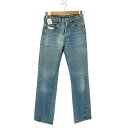 【中古】リーバイス Levis 80S 赤耳 501 ボタンフライデニムパンツ メンズ 28/36