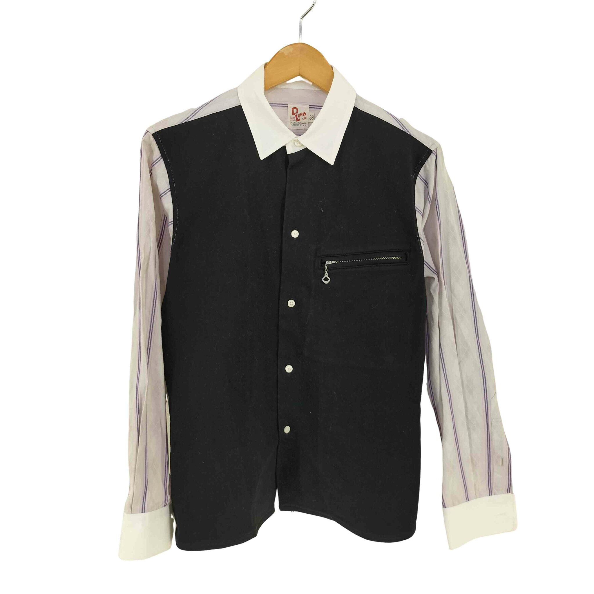 【中古】ディールイス D LEWIS 切替ロングスリーブシャツ メンズ UK:38
