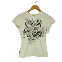 【中古】ユーズドフルギ USED古着 Y2K プリントTシャツ レディース 表記無