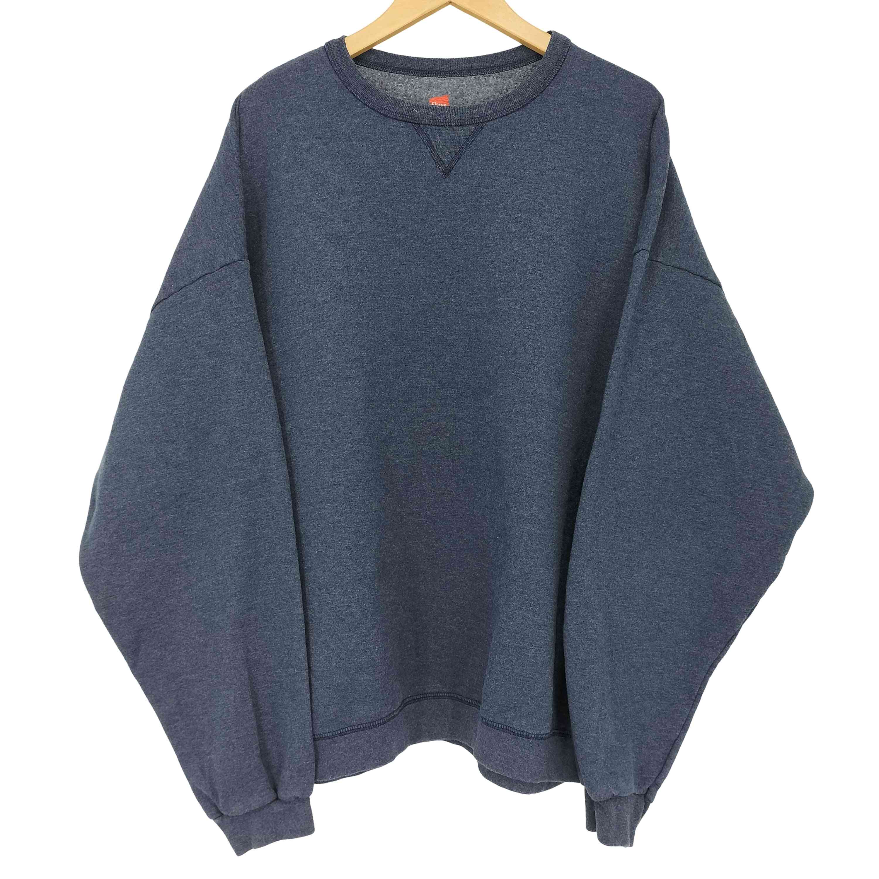【中古】ヘインズ Hanes PREMIUM ビッグシルエット クルーネック L/S スウェット メンズ XX-LARGE