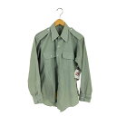 【中古】ユーエスアーミー U.S. ARMY 81年製 米軍 ドレスシャツ メンズ 表記無