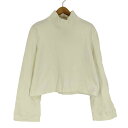 【中古】クジャクバイタクマニシザカ kujaku by Takuma Nishizaka モックネック クロップド コットン ヘビーウエイト L/S Tシャツ メンズ FREE(4)