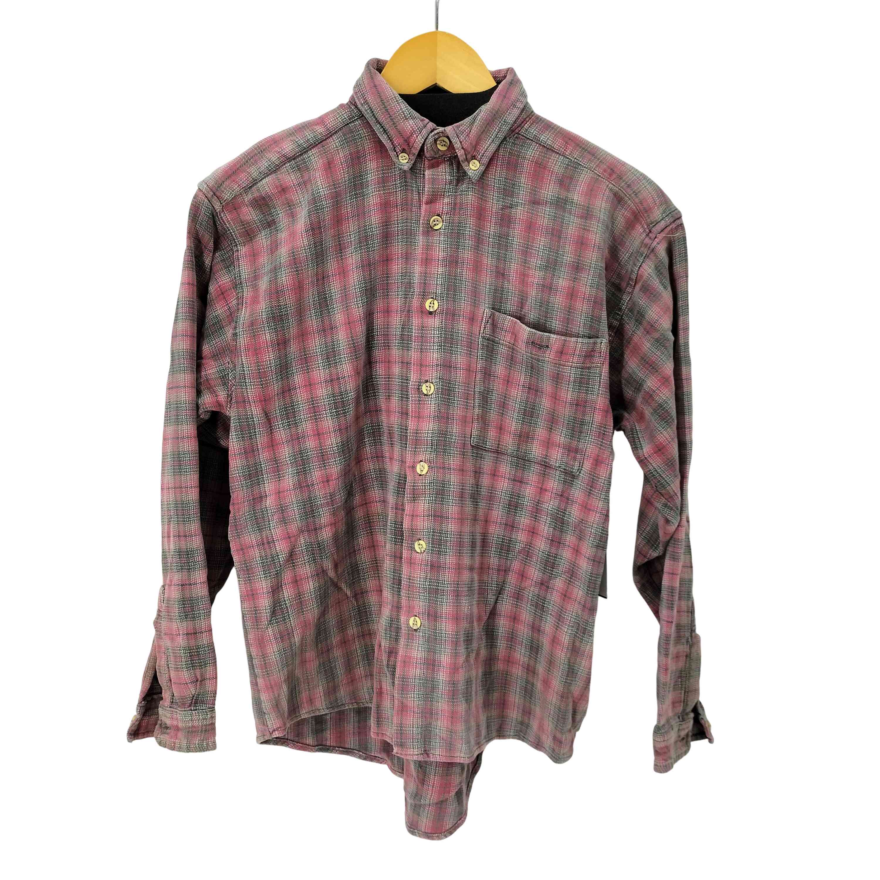 【中古】ユーズドフルギ USED古着 チェック BD ネルシャツ メンズ import:M