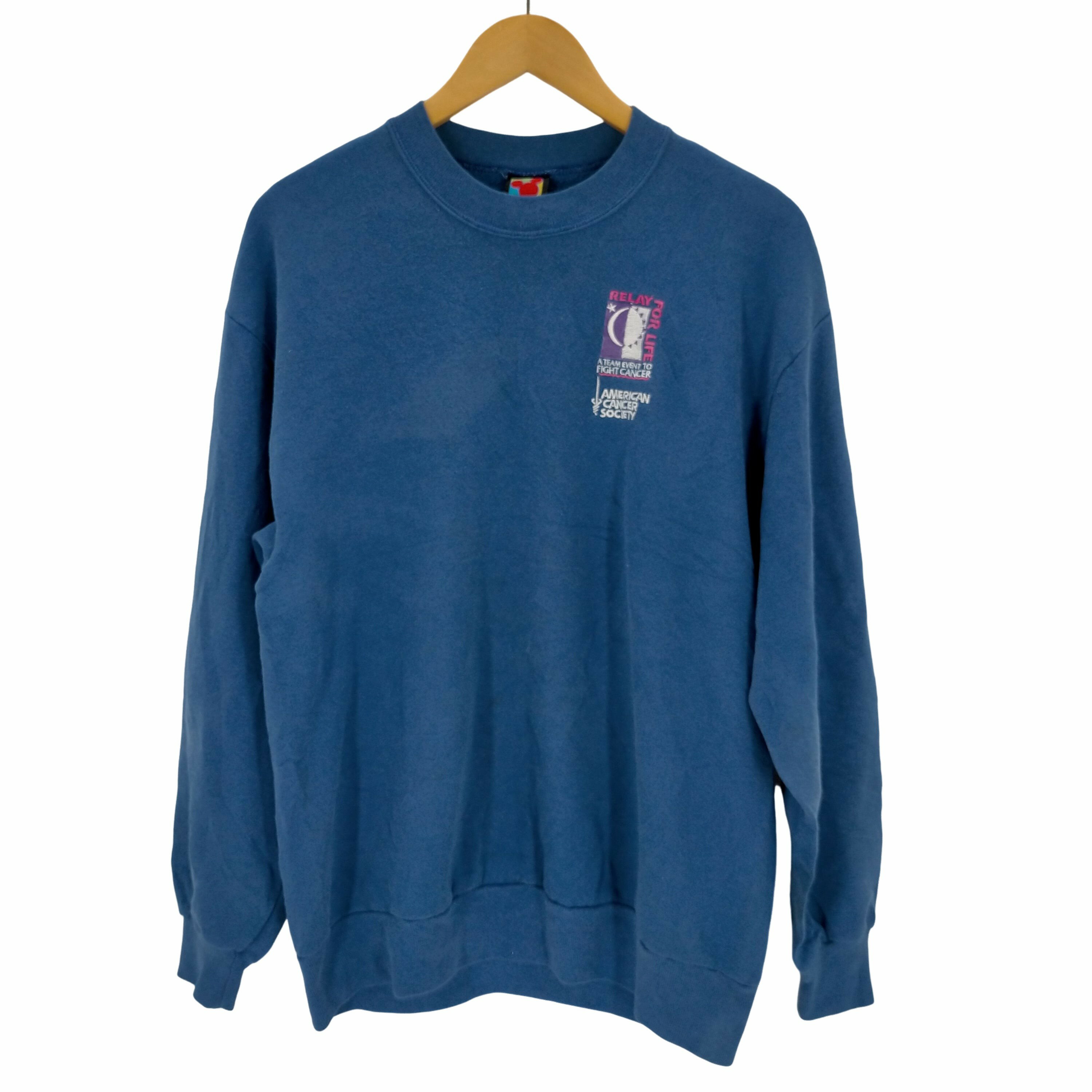 【中古】ユーズドフルギ USED古着 90S 刺繍 クルーネックスウェット キャラクター メンズ 表記無(4)