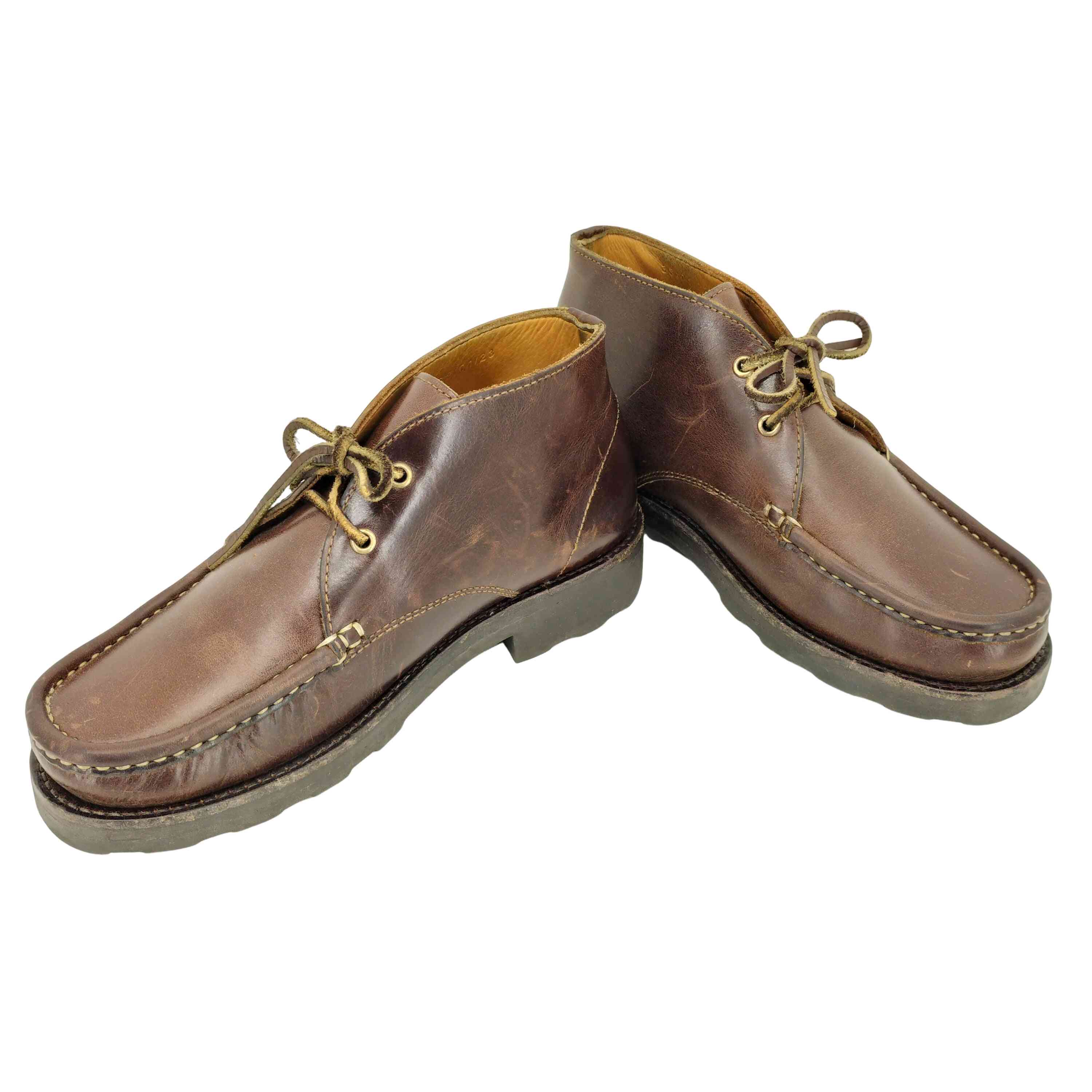 【中古】パラブーツ Paraboot MAINE/ROCADE MARRON-LIS AMERICA レザーチャッカブーツ メンズ 38