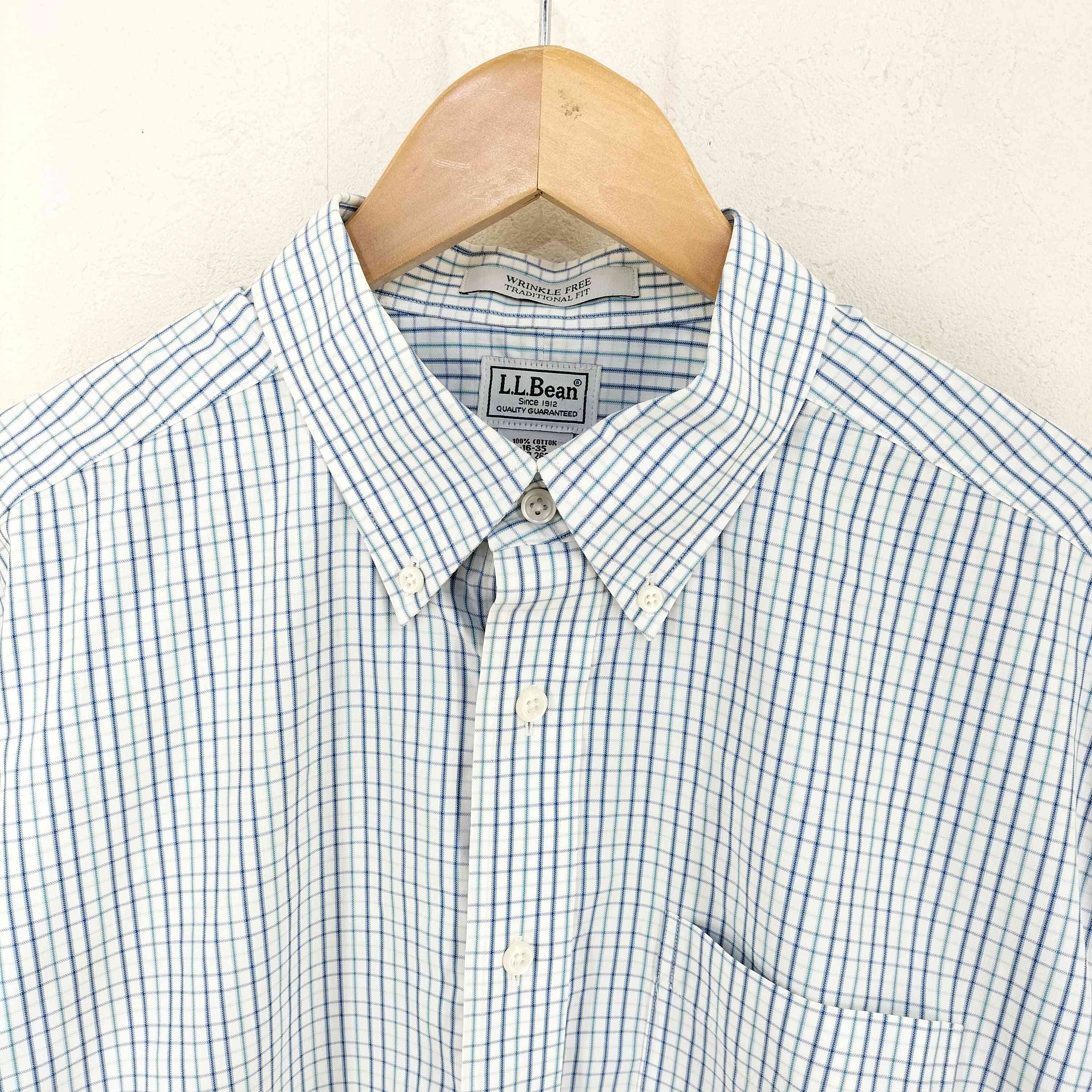 【中古】エルエルビーン L.L.Bean チェック柄BDシャツ メンズ 16-35