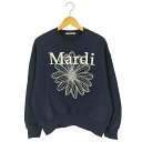 【中古】マルディメクルディ Mardi Mercredi SWEATSHIRT FLOWERMARDI NEEDLEWORK 刺繍 クルーネックスウェット レデ...