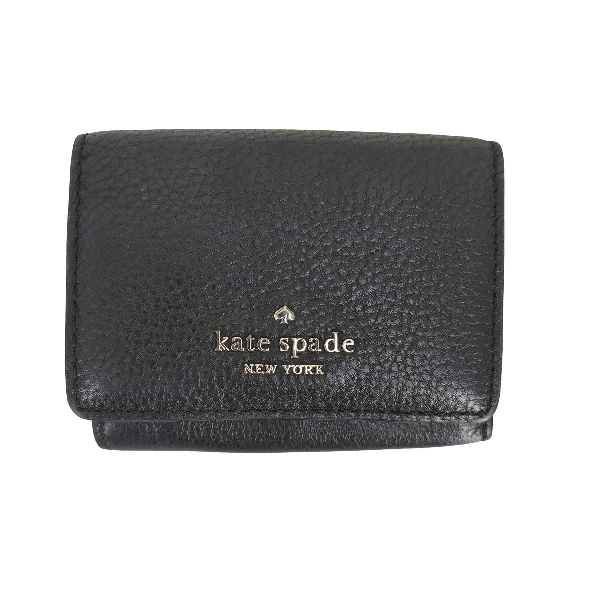 【中古】ケイトスペード Kate spade レザー 三つ折り財布 レディース 表記無