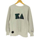 【中古】チャンピオン Champion REVERSE WEAVE フロントワッペンデザインスウェット メンズ 表記無