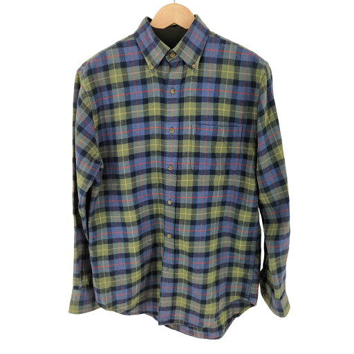 【中古】ランズエンド LANDS END ボタンダウン チェックシャツ メンズ import:S 【中古】ランズエンド LANDS END ボタンダウン チェックシャツ メンズ import:S