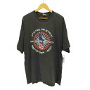 【中古】ヘインズ Hanes フロントプリント S/S Tシャツ メンズ 2XL