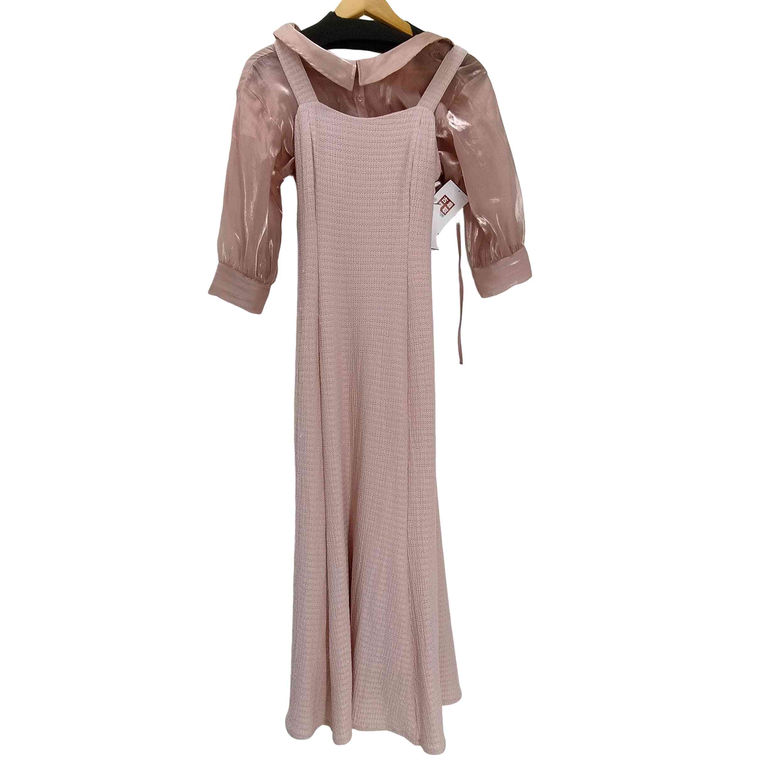 【中古】ウィルセレクション WILLSELECTION シアーブラウス×カットソーマーメイドワンピース レディース FREE