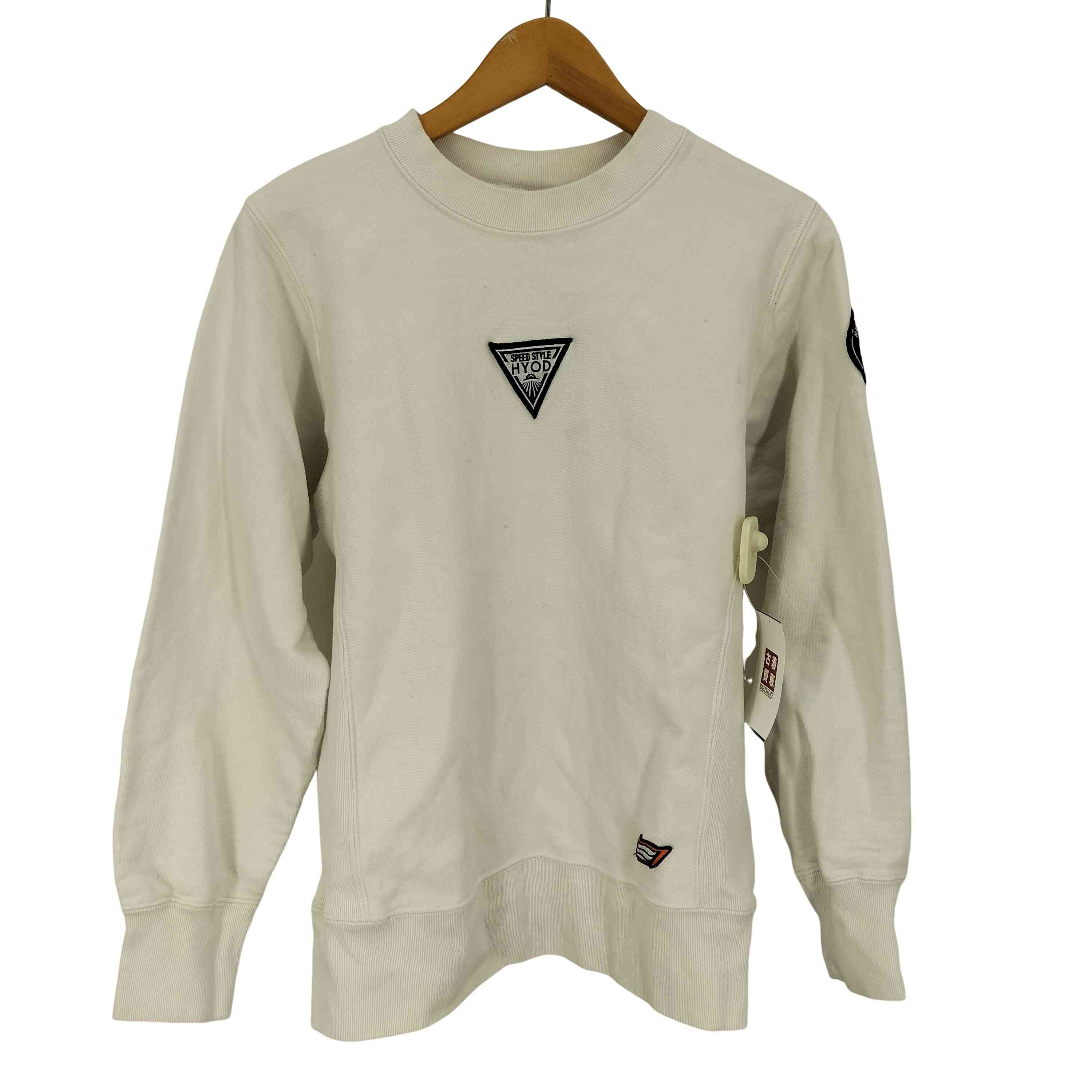 【中古】ユーズドフルギ USED古着 TRUSS ボディ HYOD 3/4 SLEEVE SHIRT EMBLEM 裏起毛 スウェット トレーナー メンズ im...