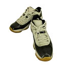 【中古】ジョーダンブランド JORDAN BRAND AIR JORDAN 11 RETRO LOW WHITE/BLACK-DARK CONCORD メンズ JPN:27.5