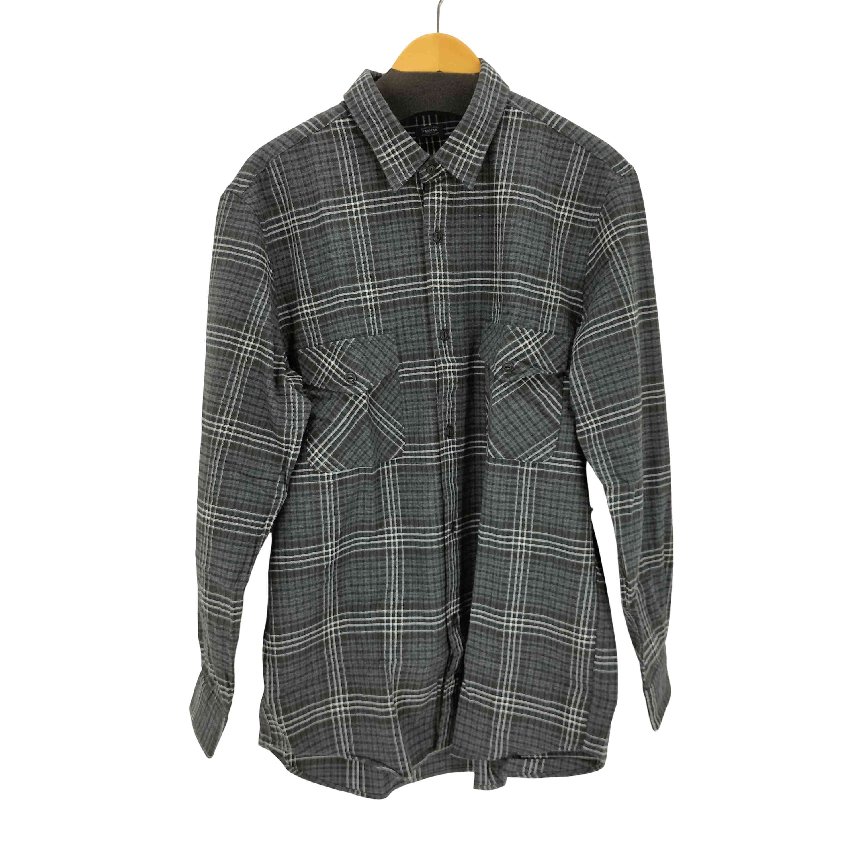 【中古】フェアファクス FAIRFAX L/Sポケットチェックシャツ メンズ LL