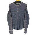 【中古】ギャップ Gap 00S ヘンリーネック サーマルカットソー ナス紺 メンズ JPN:S