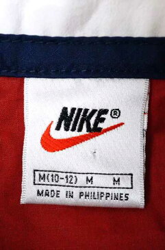 ナイキ NIKE ナイロンジャケット メンズ - 赤系 JPN：M 日本サイズ：M 相当 90s 銀タグハーフジップナイロンプルオーバー【中古】【ブランド古着バズストアBAZZSTORE】【240320】