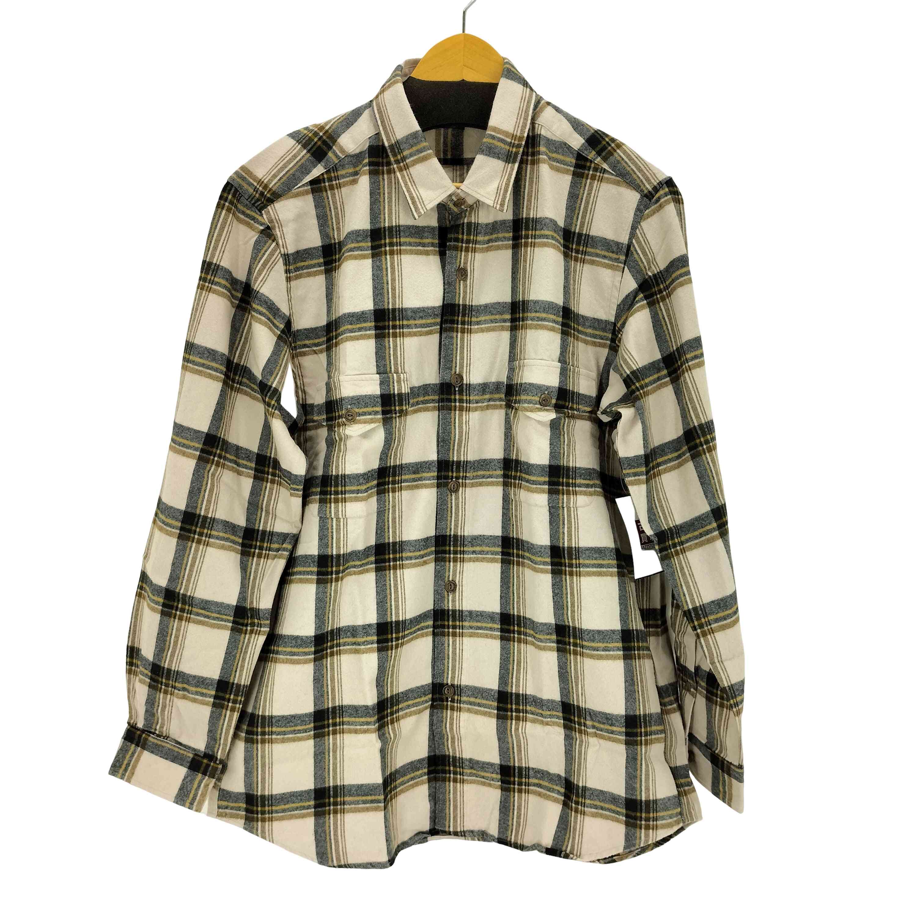 【中古】フェアファクス FAIRFAX L/Sポケットチェックシャツ メンズ LL