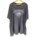 【中古】ハーレーダビッドソン HARLEY-DAVIDSON 両面プリントクルーネックTシャツ メンズ 表記無