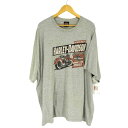 【中古】ハーレーダビッドソン HARLEY-DAVIDSON 両面プリントクルーネックTシャツ メンズ 表記無