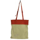 【中古】ボッテガヴェネタ BOTTEGA VENETA ポーチ付 イントレチャート切替 レザートートバッグ レディース 表記無