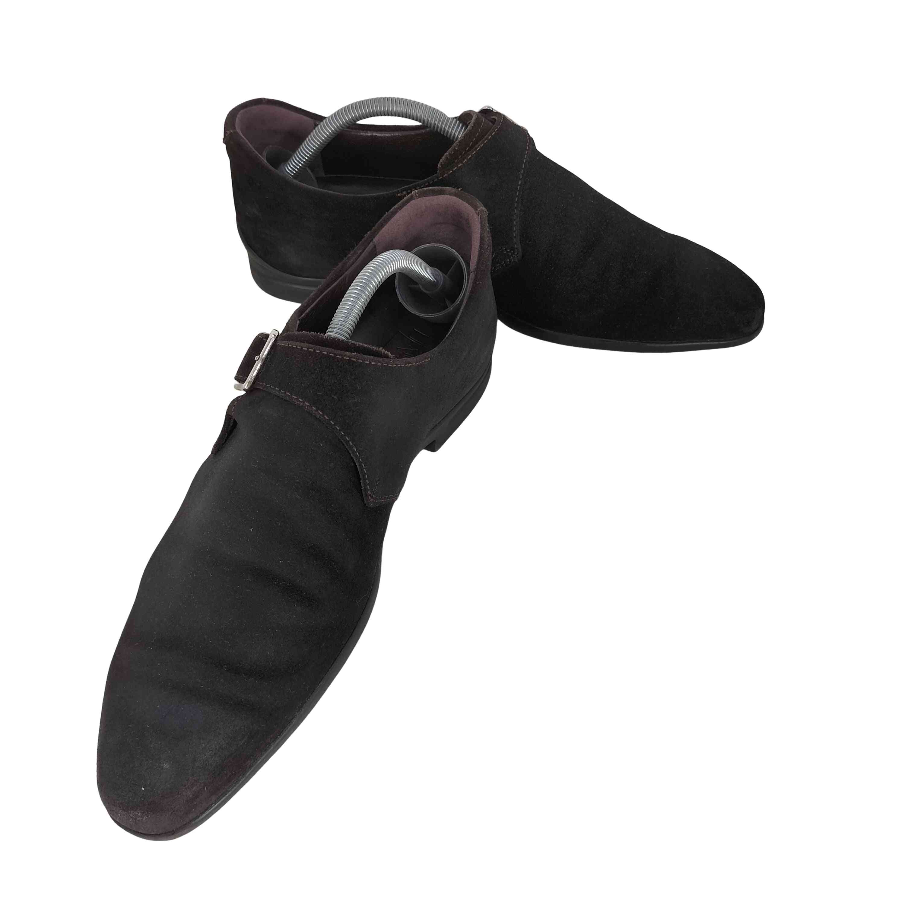 【中古】サンヨウヤマチョウ 三陽山長 修一郎 シングルモンク スエードシューズ メンズ JPN：41