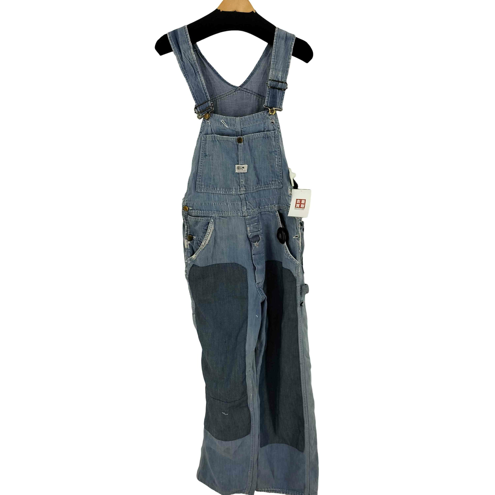 【中古】シアーズ Sears ダメージ加工 リメイクオーバーオール メンズ 表記無