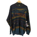 【中古】バリー BALLY アクリル混 総柄クルーネックニット メンズ 50