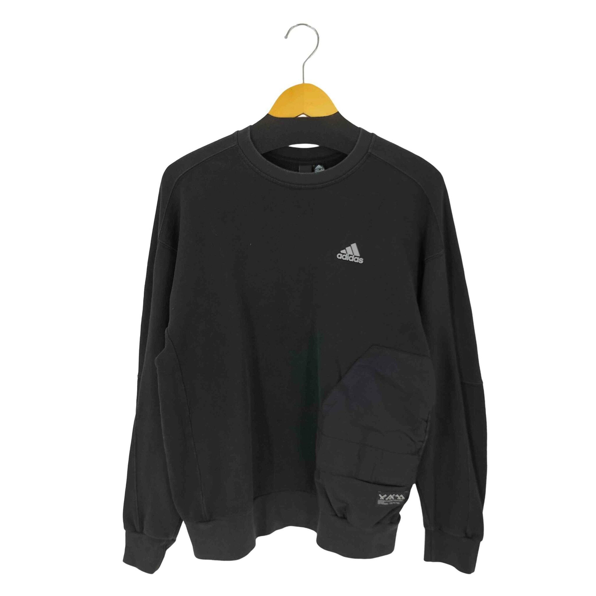 【中古】アディダス adidas アシンメトリーサイドポケット クルーネックスウェット メンズ JPN:M