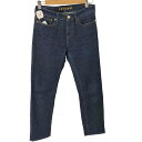 【中古】デンハム DENHAM Razer Girl Boyfriend fit スリムデニムパンツ レディース W26 L28
