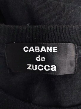 CABANE de ZUCCa カバンドズッカ クルーネックTシャツ レディース - 黒系 × 紫系 JPN:S 日本サイズ:S 相当 メデューサ プリントTシャツ【中古】【ブランド古着バズストアBAZZSTORE】【190721】