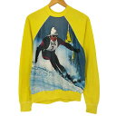 【中古】ユーズドフルギ USED古着 60S SKI PICTURE SWEAT SHIRT スキー フォトプリント スウェット ヴィンスエ メンズ 表記無