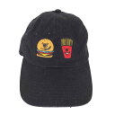 【中古】ワールドワイドフェイマス WORLD WIDE FAMOUS バーガー×ポテト 刺繍キャップ メンズ 表記無
