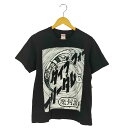 【中古】ユナイテッドアスレ UNITED ATHLE ダイブ フォー フリーダム 魔封波 両面 バンドプリントTシャツ バンT メンズ JPN:M