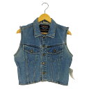 【中古】ユーズドフルギ USED古着 {{JEANWORKS}} デニムベスト レディース import:M