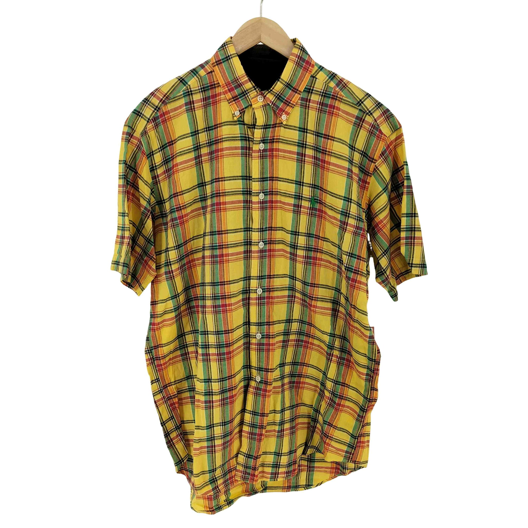 【中古】ラルフローレン RALPH LAUREN BLAKE チェック BDシャツ メンズ import:M