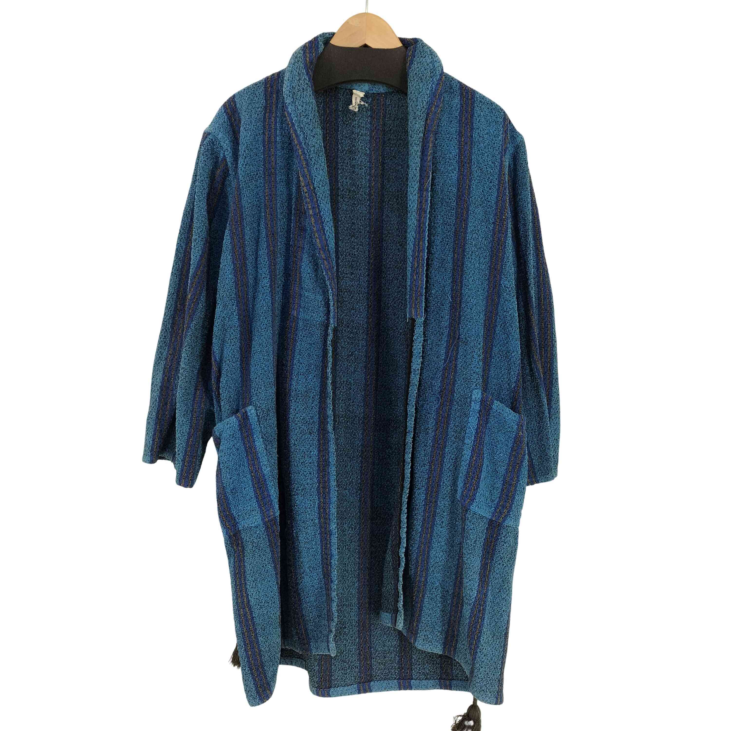 【中古】ユーズドフルギ USED古着 フィンランド製 ストライプ ガウン メンズ 表記無