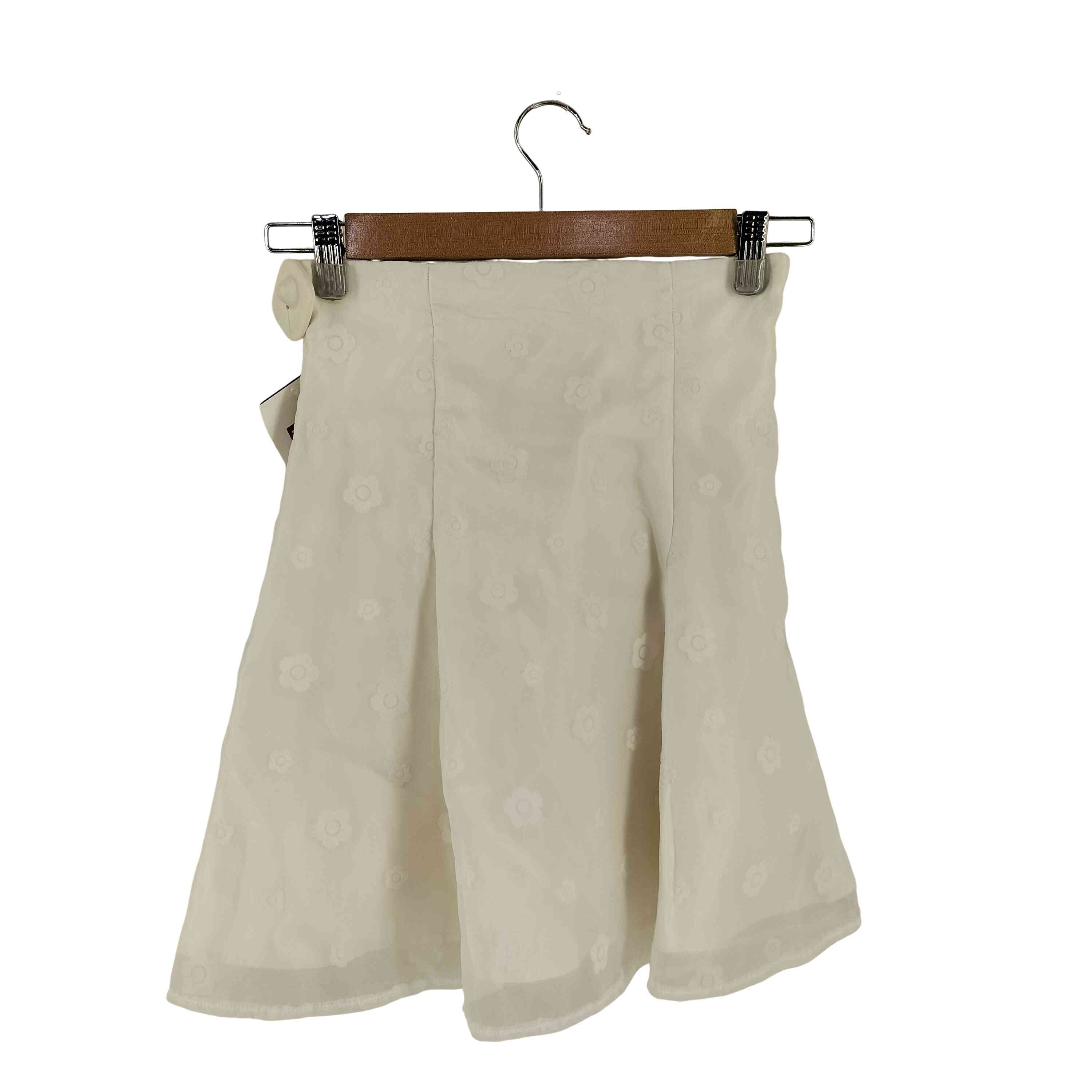 【中古】マーキュリーデュオ MERCURYDUO デイジーフロッキープリントバックレースアップミニスカパン レディース S