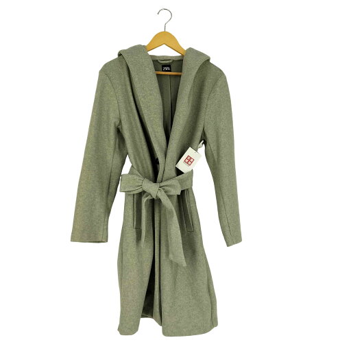 【中古】ザラ ZARA BELTED HOODED SOFT COAT フーデッド チェスターコート レディース import:M 【中古】ザラ ZARA BELTED HOODED SOFT COAT フーデッド チェスターコート レディース import:M