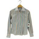 【中古】ブルックスブラザーズ BROOKS BROTHERS マルチストライプボタンダウンシャツ レディース JPN:2
