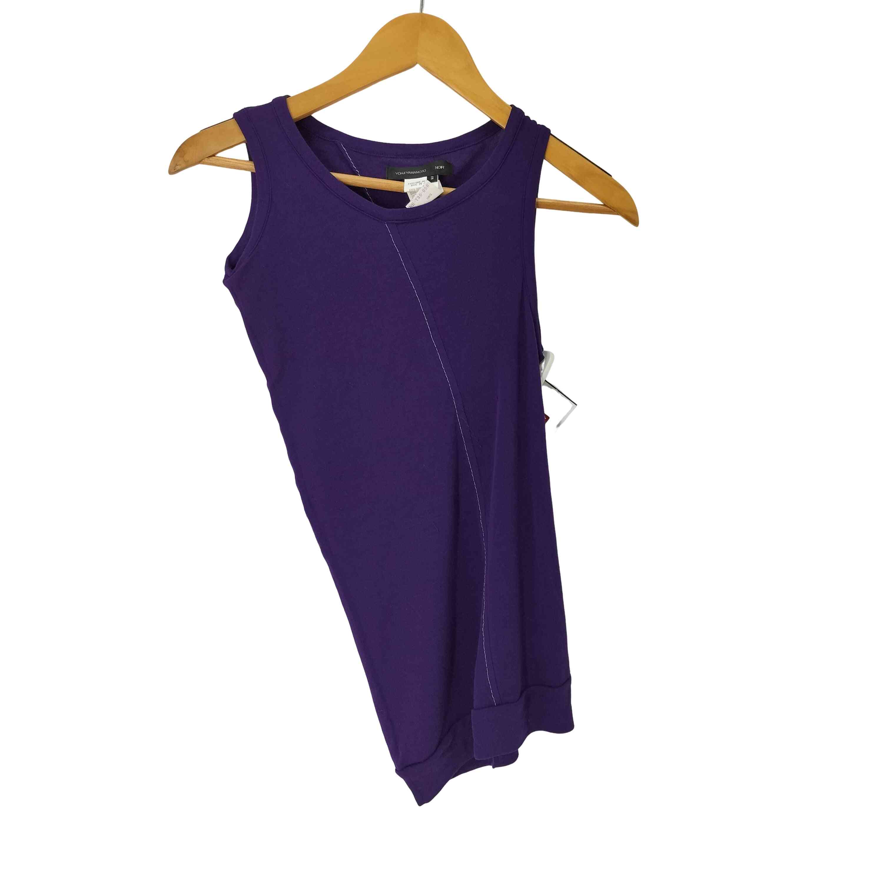 【中古】ヨウジヤマモトプリュスノアール YOHJI YAMAMOTO+NOIR アシンメトリータンクトップ レディース..