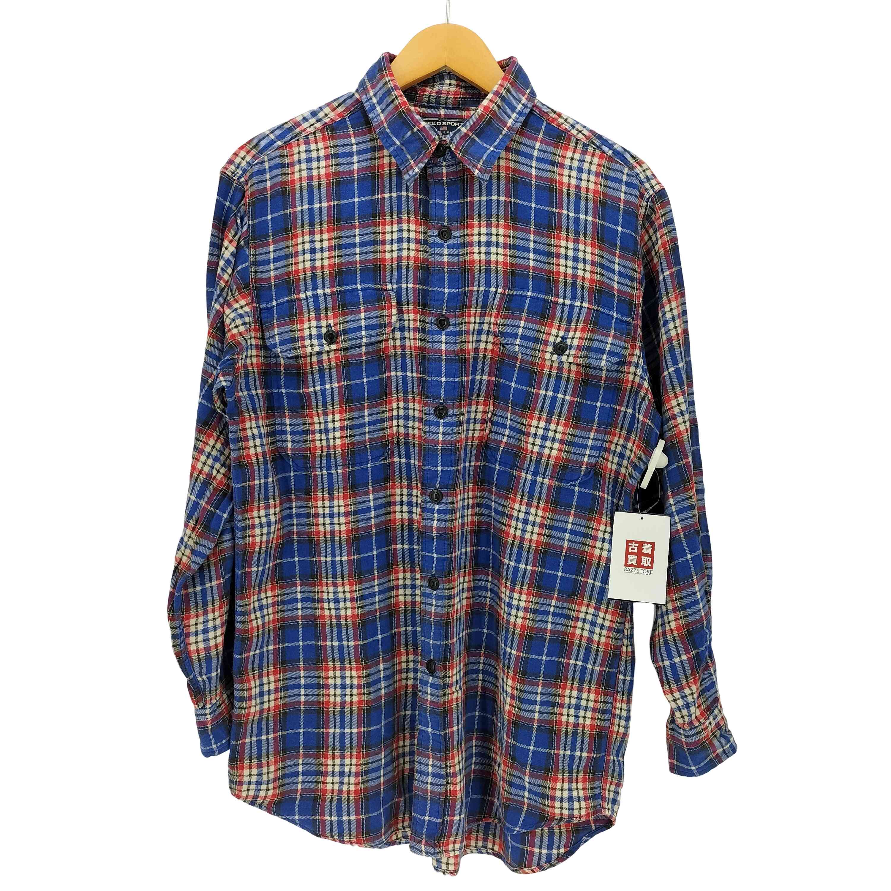 【中古】ポロスポーツラルフローレン POLO SPORT RALPH LAUREN 90s インド綿 チェック ワークシャツ メ..