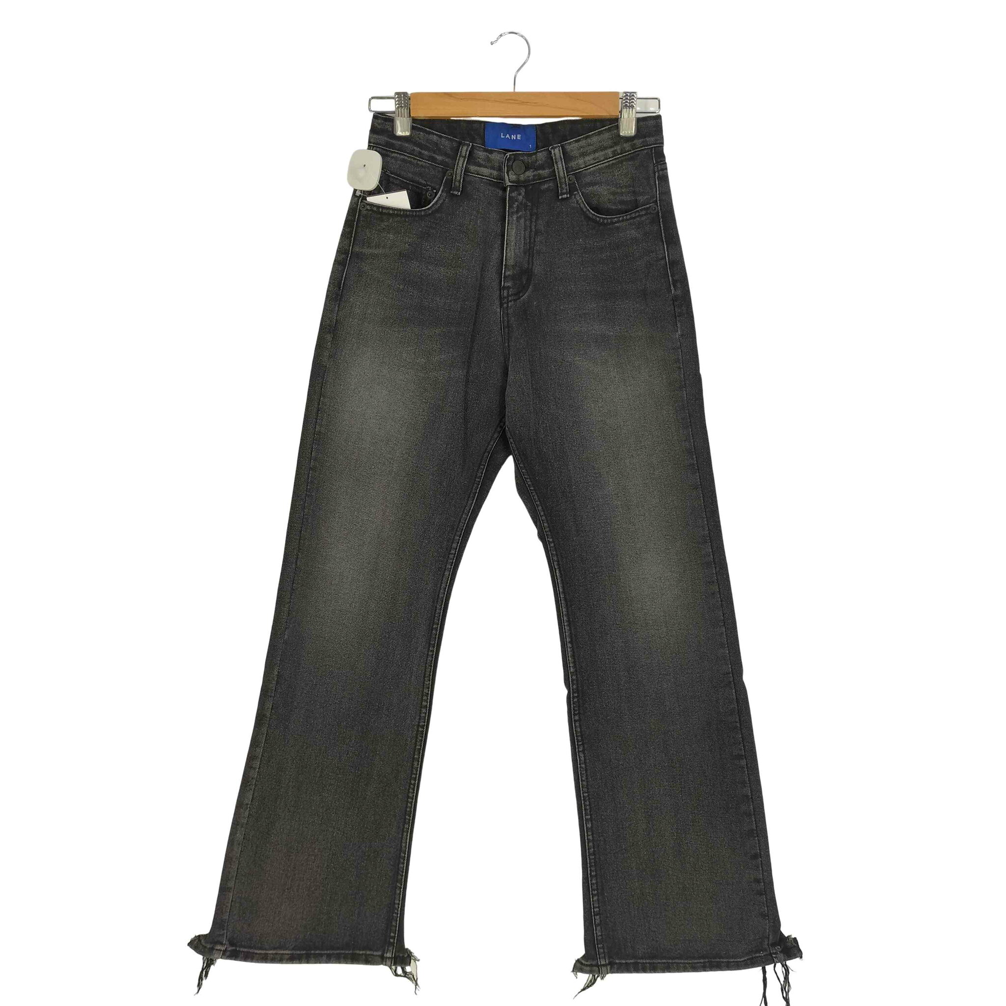【中古】ユーズドフルギ USED古着 {{LANE}} ブラック フレア デニムパンツ レディース 1