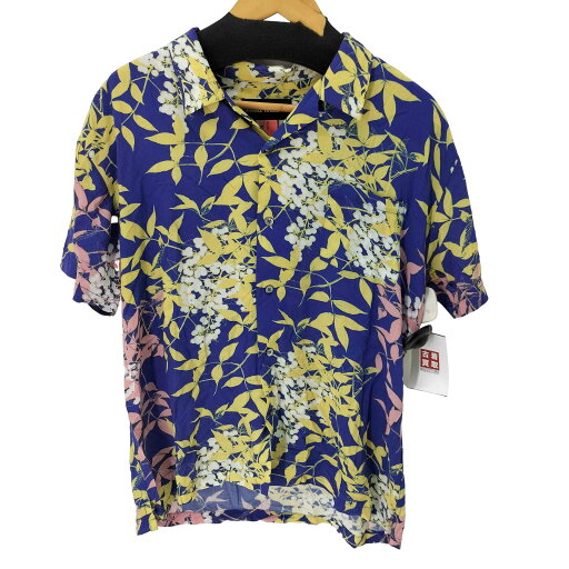 【中古】ユーズドフルギ USED古着 {{DOUBLE RAINBOUU}} 花柄 レーヨンアロハシャツ メンズ JPN:S 【中古】ユーズドフルギ USED古着 {{DOUBLE RAINBOUU}} 花柄 レーヨンアロハシャツ メンズ JPN:S